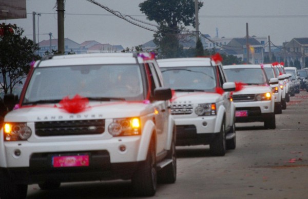 路虎婚車車隊